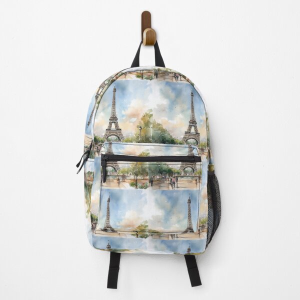 Item preview, Parisian Elegance Redefined - Eiffel Tower in Lush Watercolor Tones designed and sold by Silver Medal.