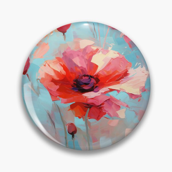 Artikelvorschau, Vom Wind verwehte Mohnblumen – impressionistisches Blumenmuster entworfen und verkauft von HAL2501.