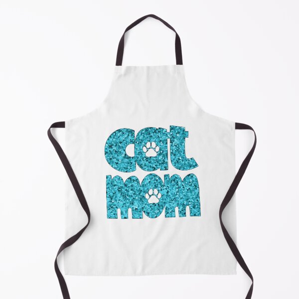 Item preview, Cat Mom Turquoise Glitter designed and sold by HeidiMyersArt.