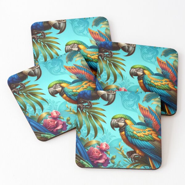 Item preview, Colorful Parrots in Tropical Bliss designed and sold by mymagicstoreus.