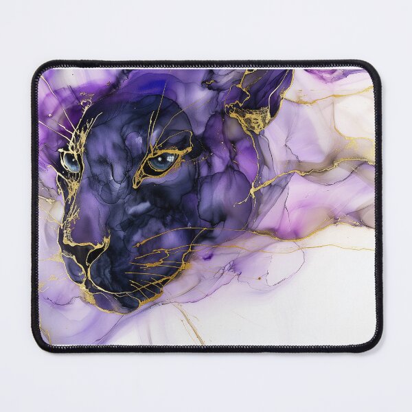 Item preview, Black Panther Alcohol Ink Gold Vein Art designed and sold by global-designz.
