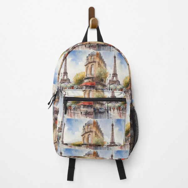Item preview, Echoes of Old Paris - Timeless Eiffel Tower Watercolor Silhouette designed and sold by Silver Medal.