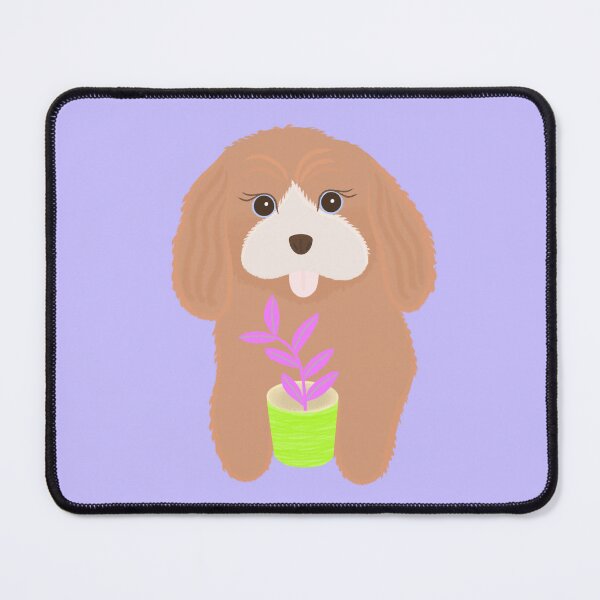 Item preview, Cocker spaniel puppy and plant designed and sold by artby-yuri.