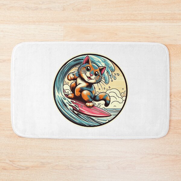 Item preview, Cat Surfing A Wave | Surfing | Cat Lover designed and sold by ShopCoolStop.