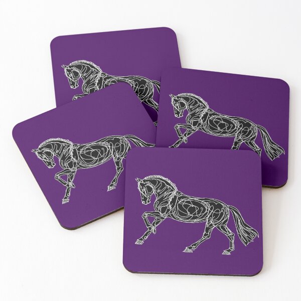 Item preview, Cantering Friesian Horse Sketch designed and sold by DappledMoon.