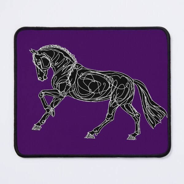 Item preview, Cantering Friesian Horse Sketch designed and sold by DappledMoon.