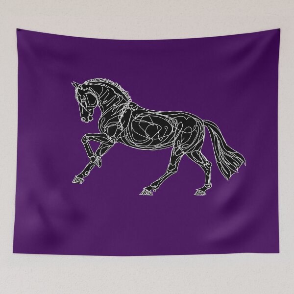 Item preview, Cantering Friesian Horse Sketch designed and sold by DappledMoon.