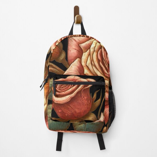 Item preview, Vintage Style Rose Painting - Black Background designed and sold by Star-Fragment.