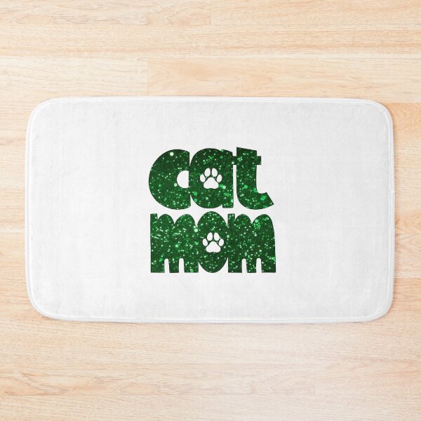 Item preview, Cat Mom Green Glitter designed and sold by HeidiMyersArt.