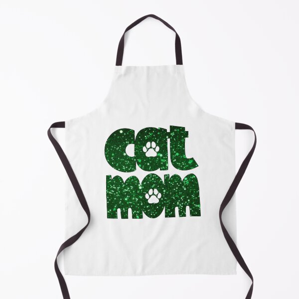 Item preview, Cat Mom Green Glitter designed and sold by HeidiMyersArt.