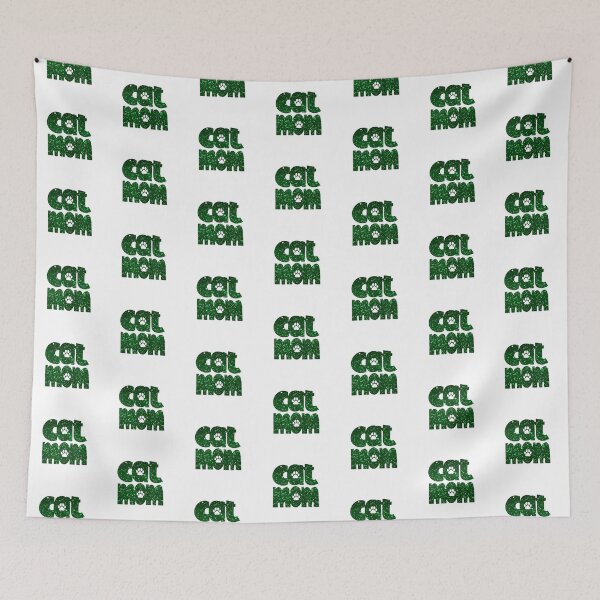 Item preview, Cat Mom Green Glitter designed and sold by HeidiMyersArt.