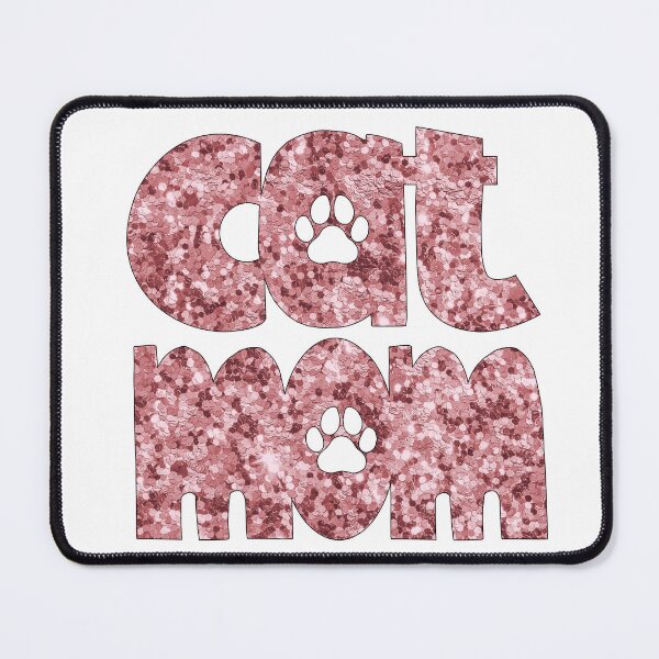 Item preview, Cat Mom Rose Gold Glitter designed and sold by HeidiMyersArt.