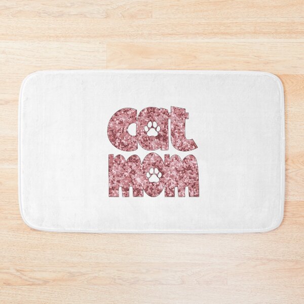 Item preview, Cat Mom Rose Gold Glitter designed and sold by HeidiMyersArt.