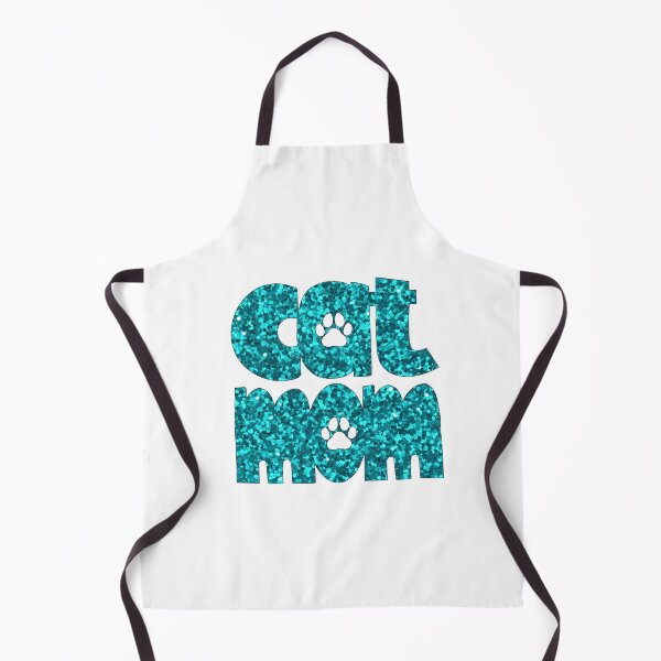 Item preview, Cat Mom Teal Glitter designed and sold by HeidiMyersArt.