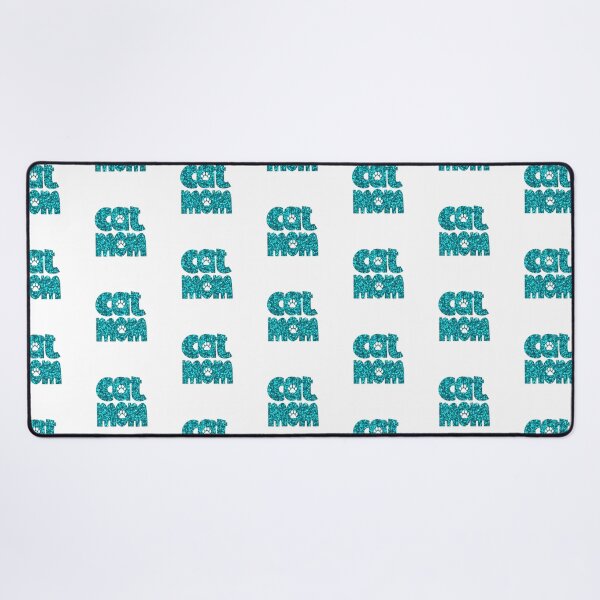 Item preview, Cat Mom Teal Glitter designed and sold by HeidiMyersArt.