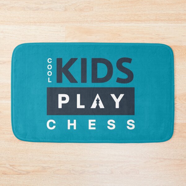 Item preview, Cool Kids Play Chess - Blue Minimalist designed and sold by ChessiShop.