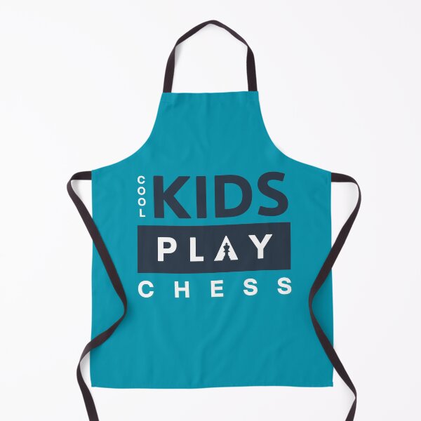 Item preview, Cool Kids Play Chess - Blue Minimalist designed and sold by ChessiShop.