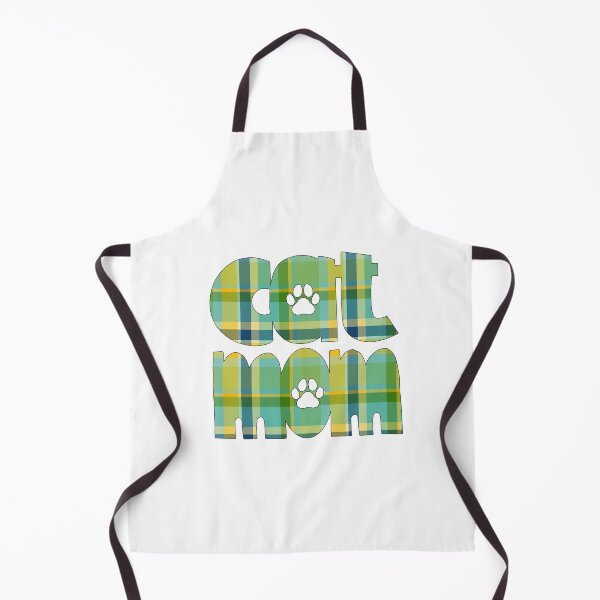 Item preview, Cat Mom Green Yellow Blue Plaid designed and sold by HeidiMyersArt.