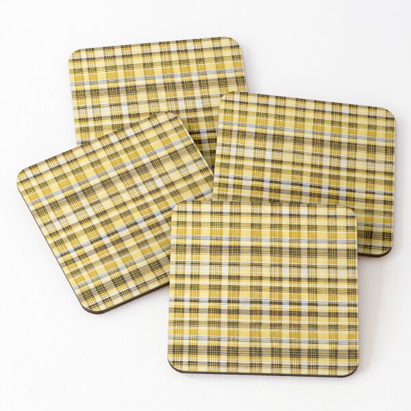 Item preview, Yellow, black and White Modern Plaid! designed and sold by ZipperDragon88.