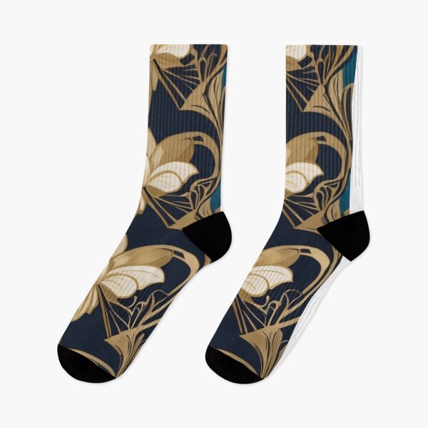 Item preview, Navy Blue Vintage Floral Pattern - Elegant Design for You or as the Perfect Gift designed and sold by JOY STORE 45.
