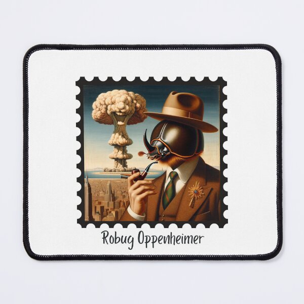 Item preview, Robug Oppenheimer designed and sold by Labcoat Legends.
