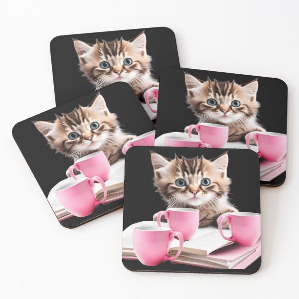 Item preview, Cat With Book Cute Cat Reading Book Funny Gifts For Cat Lovers Funny Gifts For Book Lovers Funny gifts for Cat drinking Lovers  designed and sold by MatthewViews.