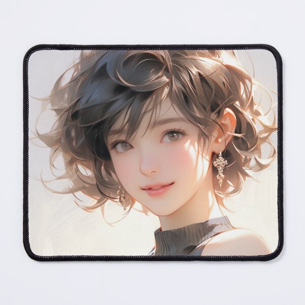 Item preview, smile girl elegance charming adorable pretty hair earing designed and sold by UILOVE.