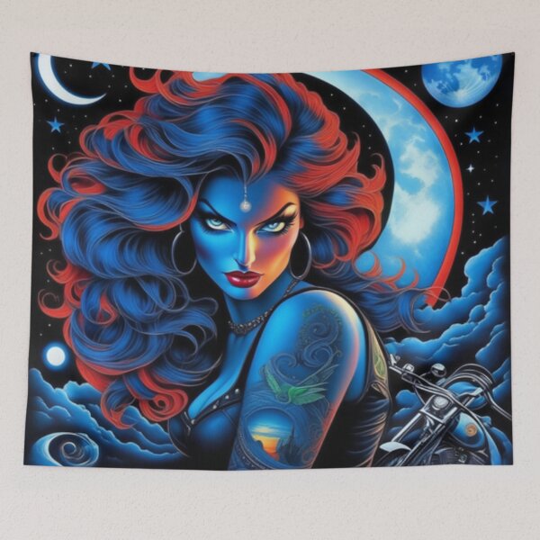 Item preview, Midnight Moon Biker Lady  designed and sold by TheDarkWardrobe.