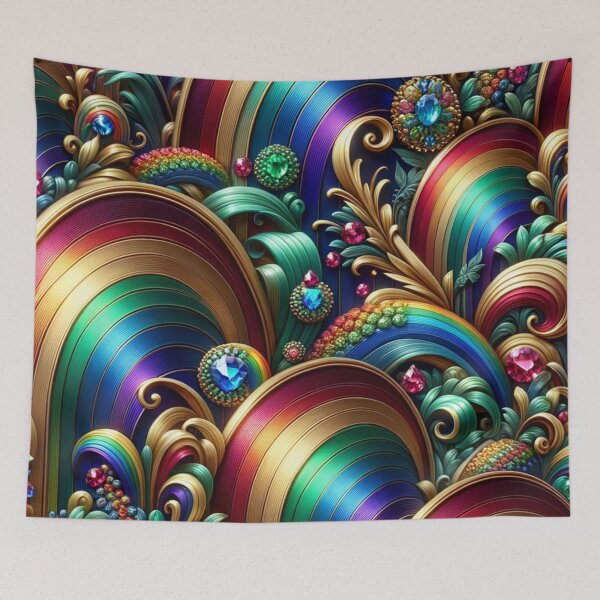 Item preview, Resplendent Jeweled Color Swirls designed and sold by mymagicstoreus.