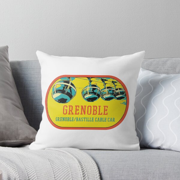 Item preview, Illustrated Grenoble Cable Car Print - Iconic Alpine Views designed and sold by Lemomo-artworks.