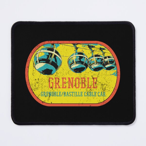 Item preview, Illustrated Grenoble Cable Car Print - Iconic Alpine Views designed and sold by Lemomo-artworks.
