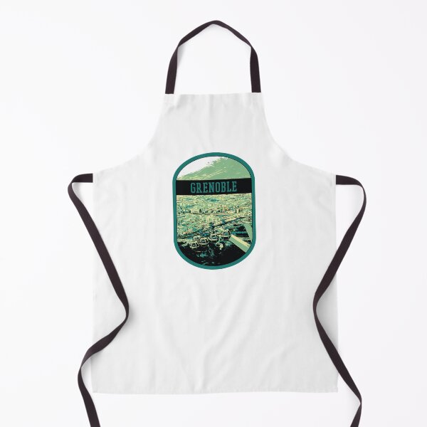 Item preview, Grenoble Cityscape with Cable Car Illustration - French Alpine Panorama designed and sold by Lemomo-artworks.