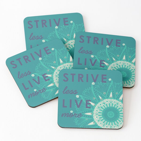 Item preview, Strive Less live More inspirational quote designed and sold by halynadee.
