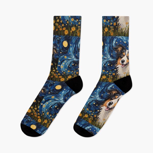 Item preview, Starry Night Canine Dreamscape - Van Gogh Inspired Artistry designed and sold by Silver Medal.