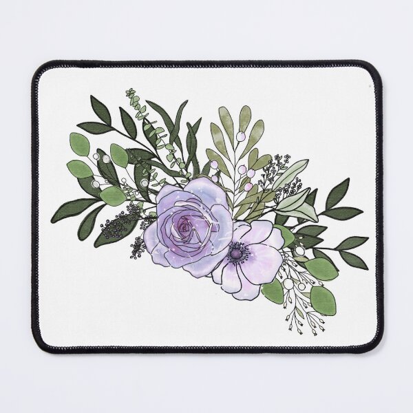 Item preview, Purple Roses Spray Bouquet designed and sold by HeidiMyersArt.