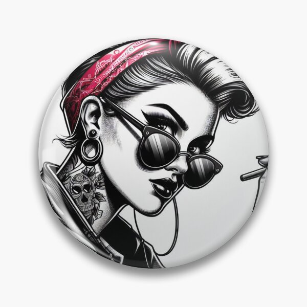 Item preview, Rockabilly retro gal  designed and sold by Inkstorm-London.