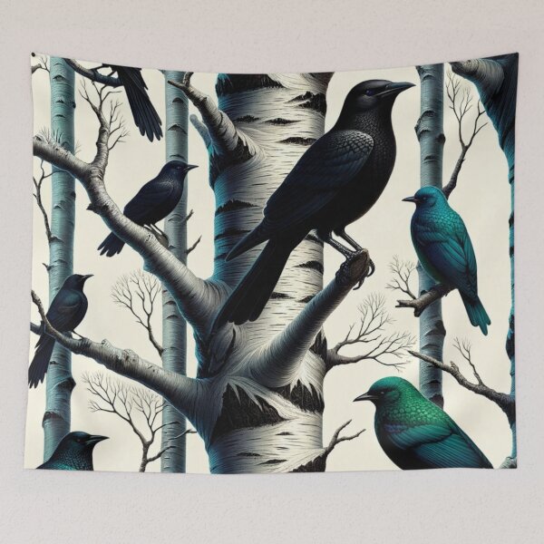 Item preview,  Colorful Birds In Birch Trees Art Volume 2 designed and sold by mymagicstoreus.