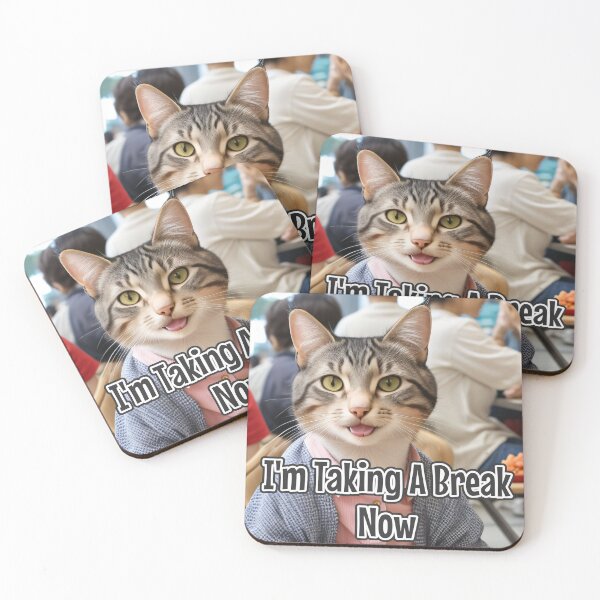 Item preview, AI-Generated Cat 02 "I'm taking a break now" designed and sold by Cliff-Qi.