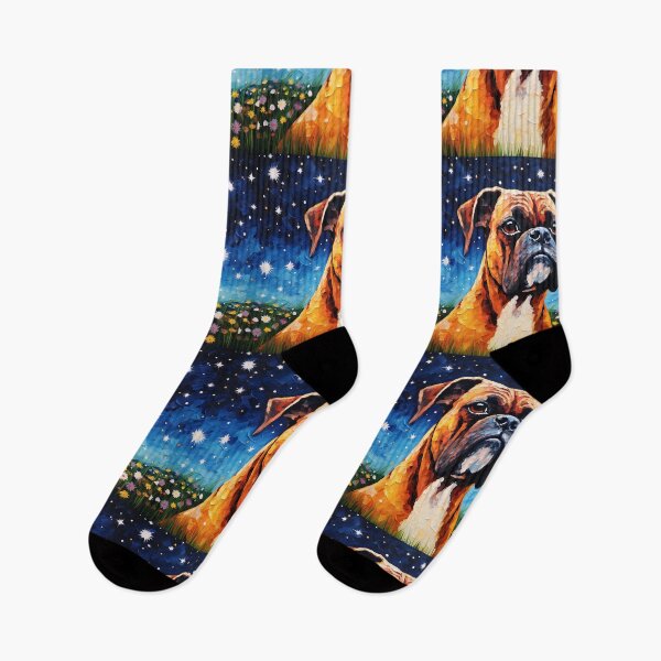 Item preview, Whimsical Watercolor Night - Van Gogh's Canine Interpretation designed and sold by Silver Medal.