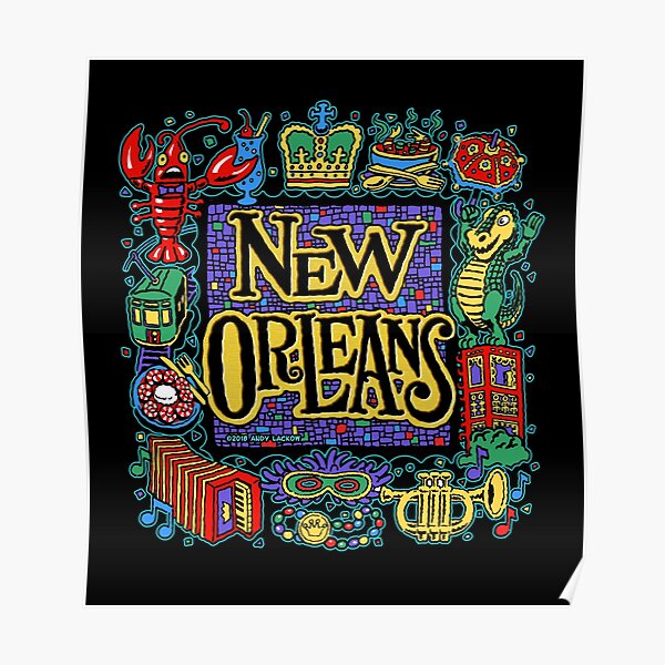 New Orleans - Andy Lackow Designs Poster