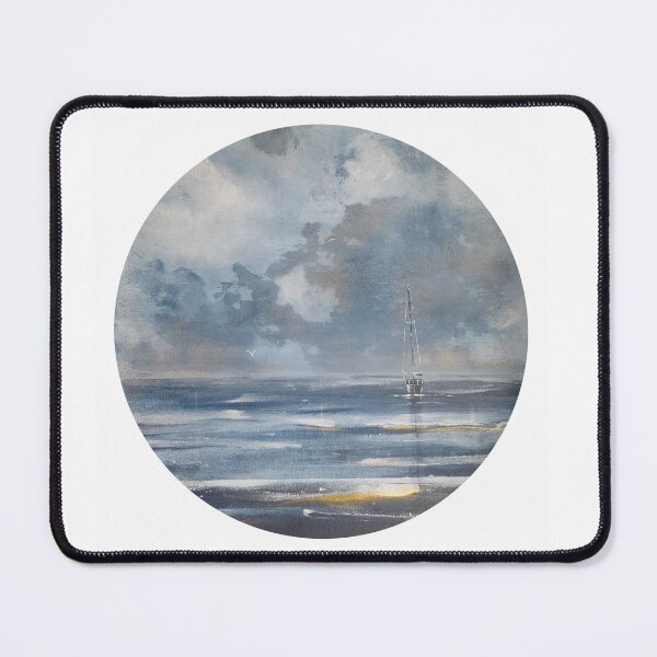 Item preview, Lone Boat In Tasman Bay (Circular) designed and sold by downunder-gal.