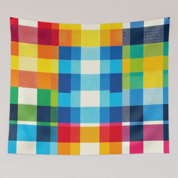 Item preview, Rainbow Gingham Pattern Design designed and sold by mymagicstoreus.