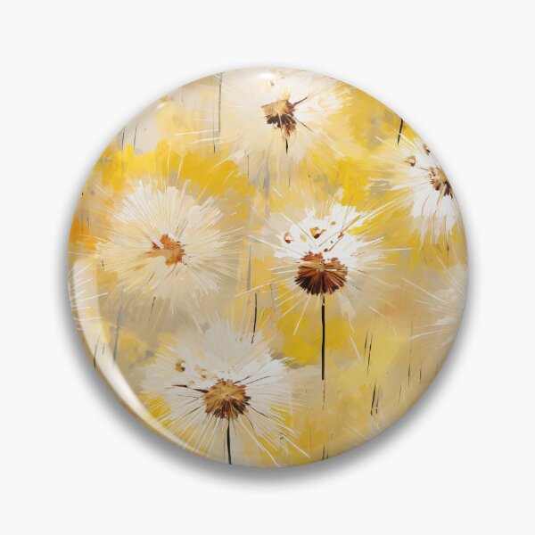 Item preview, Transitioning Dandelion from Bloom to Seed Head - Impressionist Floral Pattern designed and sold by HAL2501.