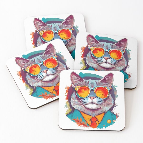 Item preview, Charming Cat in Glasses 2 designed and sold by Tom-Johnson.