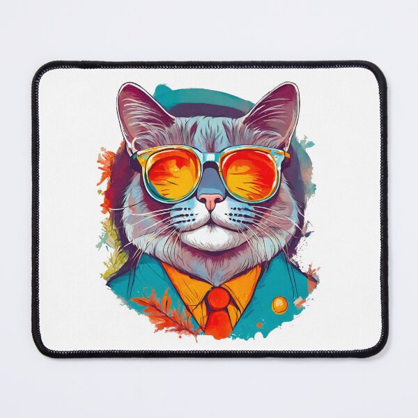 Item preview, Charming Cat in Glasses 2 designed and sold by Tom-Johnson.