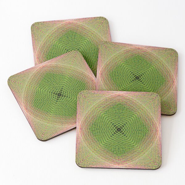 Item preview, Rectangular Pattern #5 Morph C [12296-GreensPinks-BB] designed and sold by LottMultimedia.