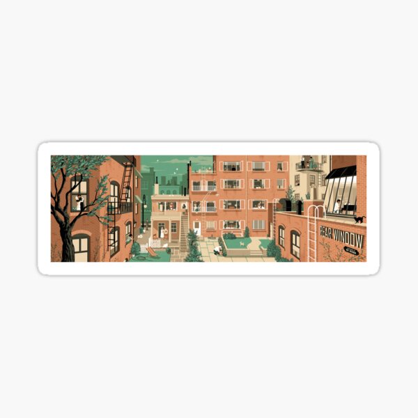Artikel-Vorschau von Reiseplakate - Hitchcocks Fenster zum Hof - Greenwitch Village New York, designt und verkauft von ruiricardo.