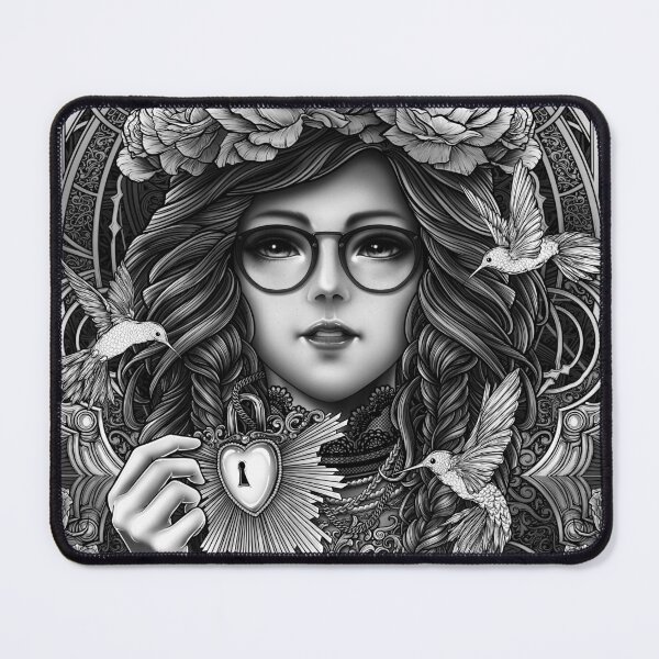 Item preview, Goth girl and occult key designed and sold by Winya.