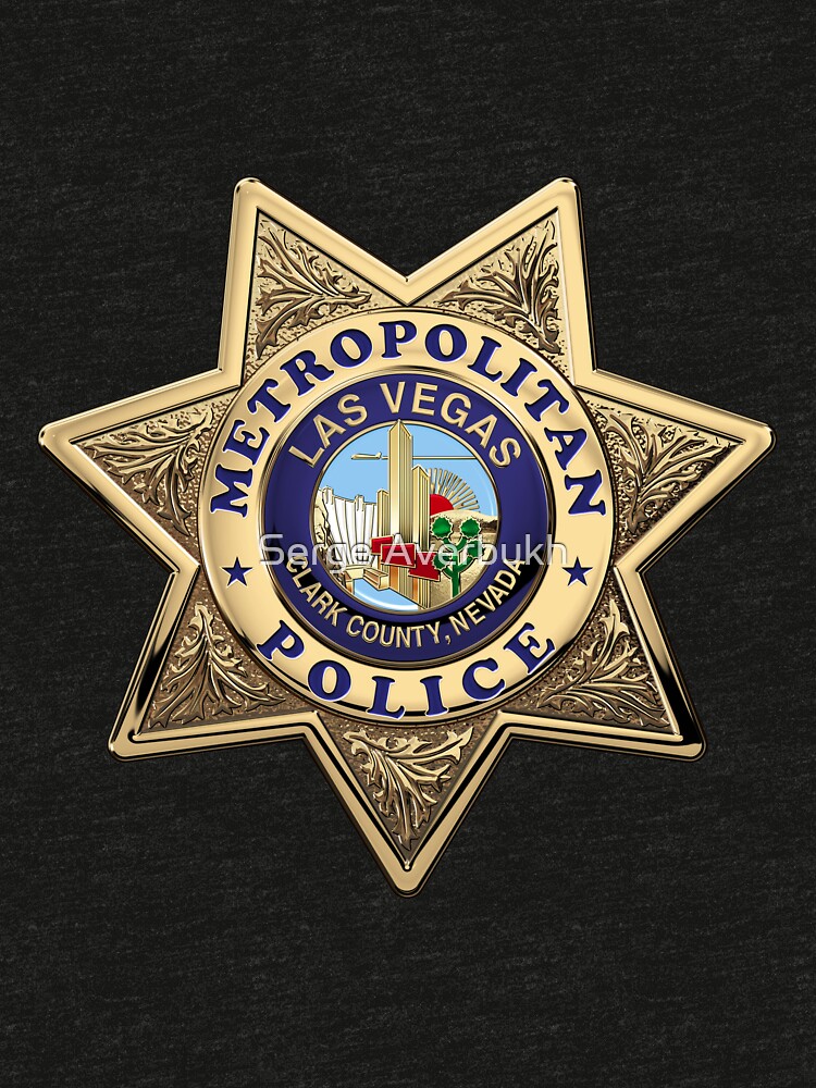 Las Vegas Metropolitan Police Department Lvmpd Badge Over Blue