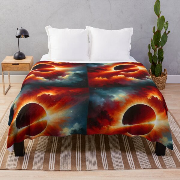 Item preview, Red Solar Eclipse Magic - Celestial Phenomenon Art designed and sold by ElLocoMus.